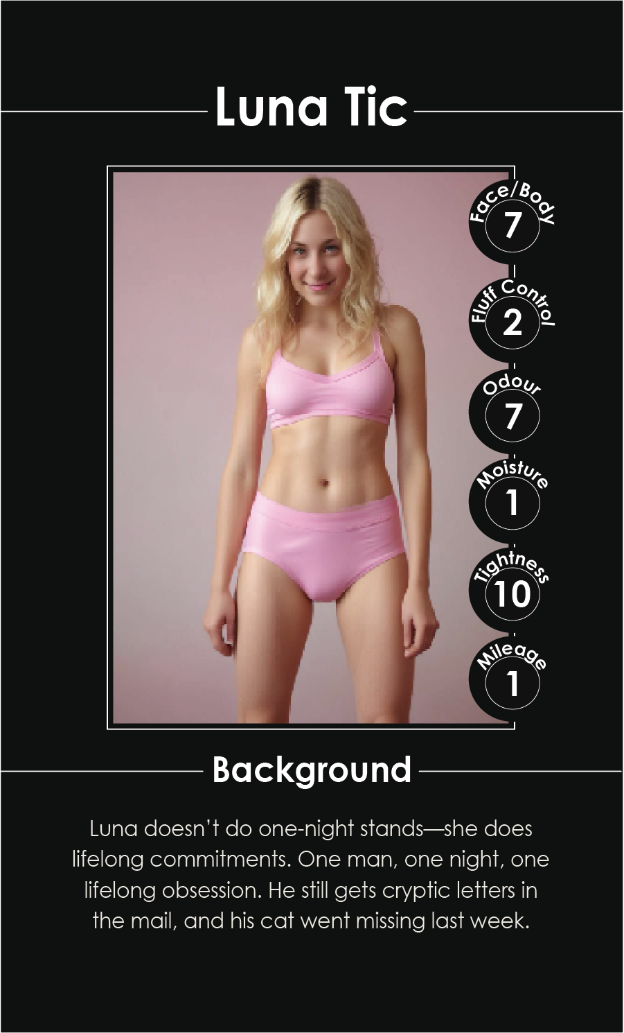 Dark Trumps Hero Card - Luna Tic